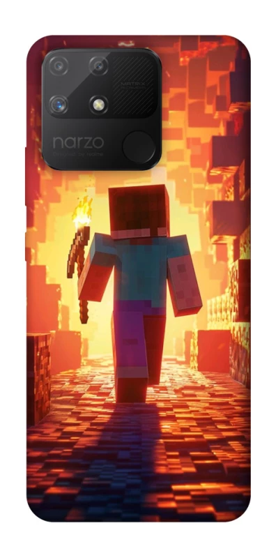 Чохол на Realme Narzo 50A Minecraft adventure фото 1 з 1