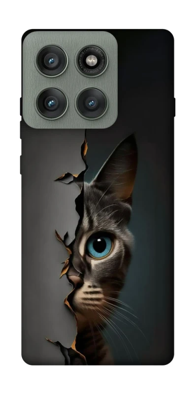 Чехол на Motorola Edge 60 Pro Кот-подглядыватель v2 фото 1 из 1