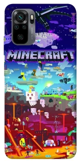 Чехол на Xiaomi Redmi Note 10 / Note 10s Minecraft world фото 1 из 1