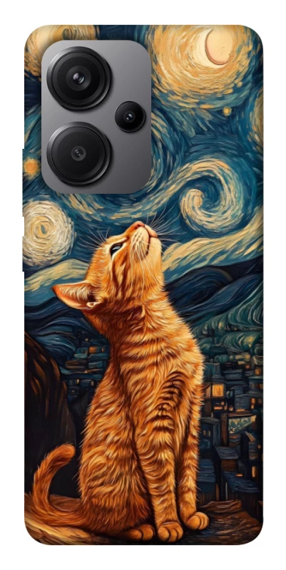Чохол на Xiaomi Redmi Note 13 Pro+ van gogh cat фото 1 з 1