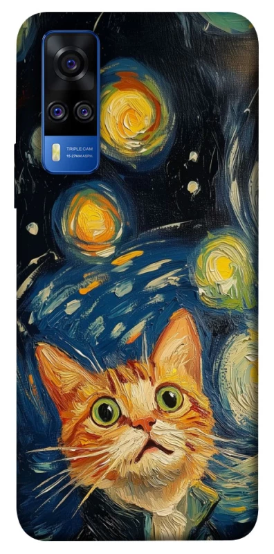 Чехол на Vivo Y51a paint cat фото 1 из 1