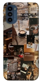 Чехол на Motorola Moto G41 Coffee collage ver.2 фото 1 из 1