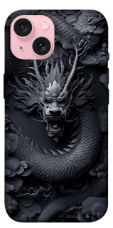 Чехол на Apple iPhone 15 (6.1") black dragon фото 1 из 1