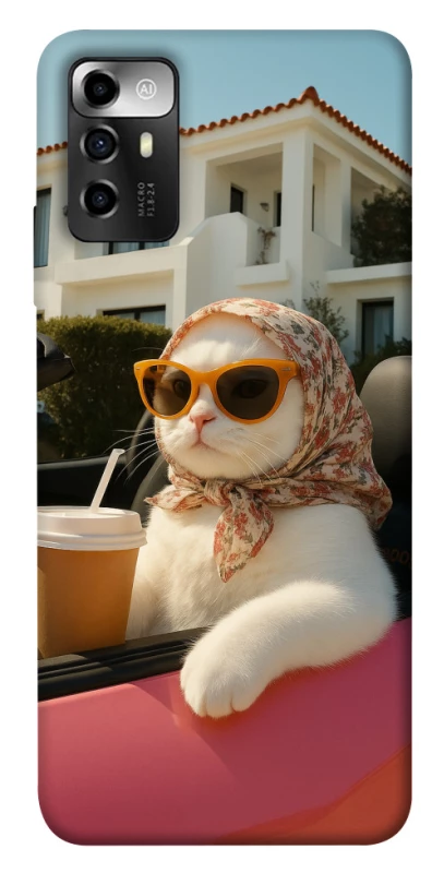 Чохол на ZTE Blade V40 Vita Stylish Cat Cruise фото 1 з 1