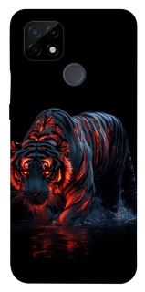 Чохол на Realme C21 fire tiger фото 1 з 1