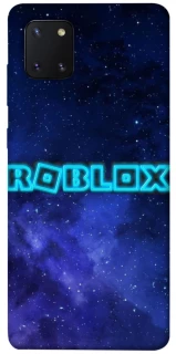 Чохол на Samsung Galaxy Note 10 Lite (A81) Roblox Space Logo Blue фото 1 з 1