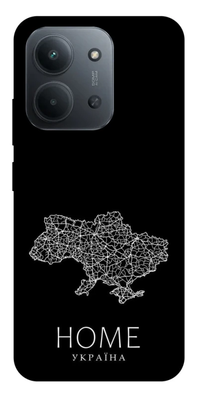 Чохол на Xiaomi Redmi 15C (EU) Ukraine black map фото 1 з 1