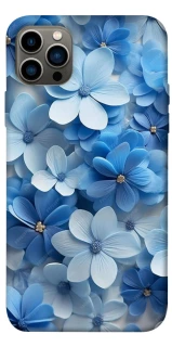 Чехол на Apple iPhone 12 Pro (6.1") Синие цветы фото 1 из 1