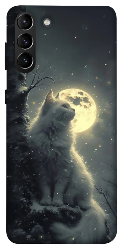Чехол на Samsung Galaxy S21+ Кот под луной фото 1 из 1