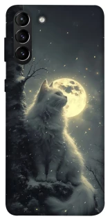 Чохол на Samsung Galaxy S21+ Кіт під місяцем фото 1 з 1
