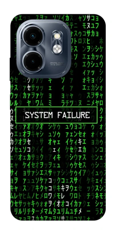 Чохол на Infinix Smart 9 4G / Hot 50i Matrix system failure фото 1 з 1