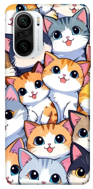 Чехол на Xiaomi Redmi K40 / K40 Pro / K40 Pro+ / Poco F3 Cute Cat v2 фото 1 из 1