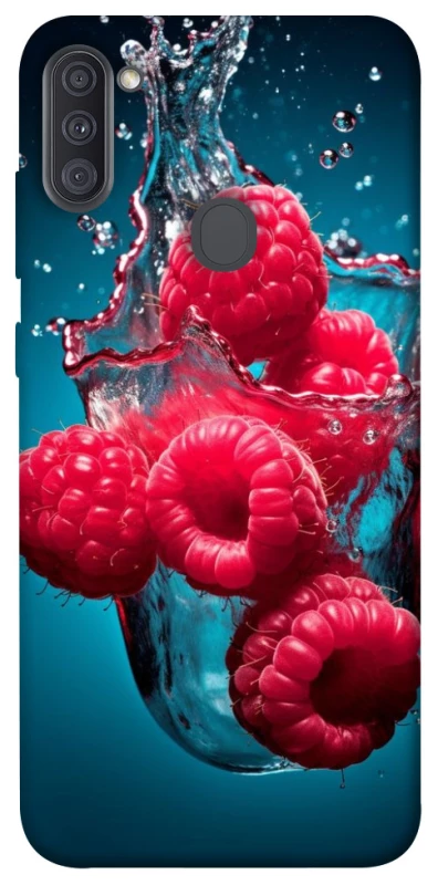 Чохол на Samsung Galaxy A11 Малинка у воді фото 1 з 1