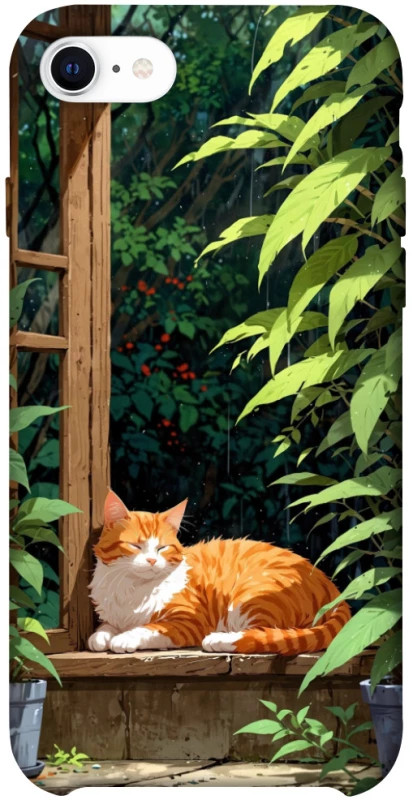 Чохол на Apple iPhone SE (2020) red cat фото 1 з 1