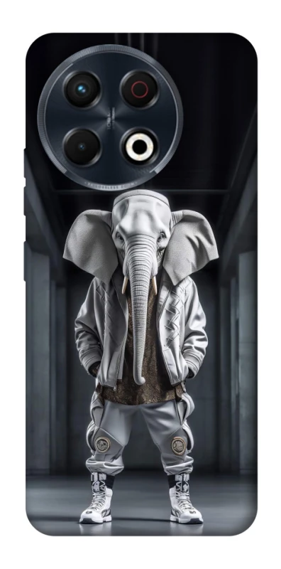 Чехол на TECNO Spark 30 Pro (KL7) Слон v2 фото 1 из 1