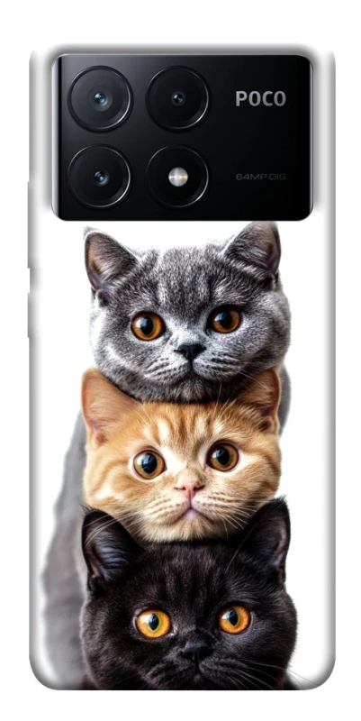 Чохол на Xiaomi Poco X6 Гарні котики фото 1 з 1