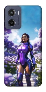 Чехол на Motorola Moto G05 Cyber space girl ver.4 фото 1 из 1