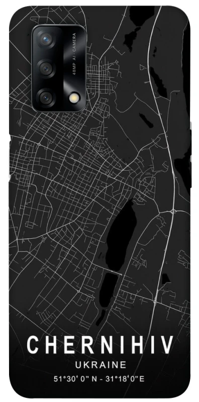 Чехол на Oppo A74 4G Chernihiv map фото 1 из 1