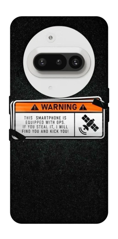 Чохол на Nothing Phone (3a) Warning фото 1 з 1