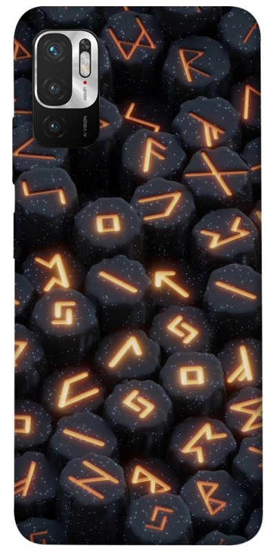 Чехол на Xiaomi Redmi Note 10 5G Огненые руны фото 1 из 1