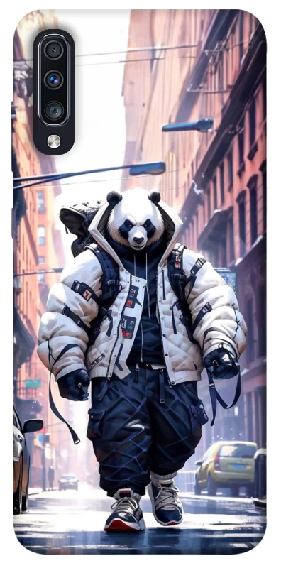 Чехол на Samsung Galaxy A70 (A705F) Панда курьер фото 1 из 1
