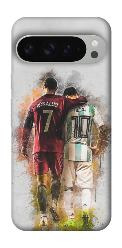 Чехол на Google Pixel 9 Pro XL Ronaldo и Messi фото 1 из 1