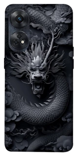 Чехол на Oppo Reno 8T 4G black dragon фото 1 из 1