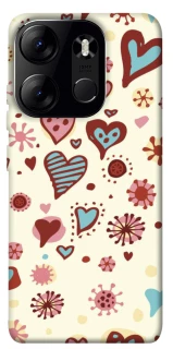 Чехол на Tecno Spark Go 2023 Pretty hearts фото 1 из 1