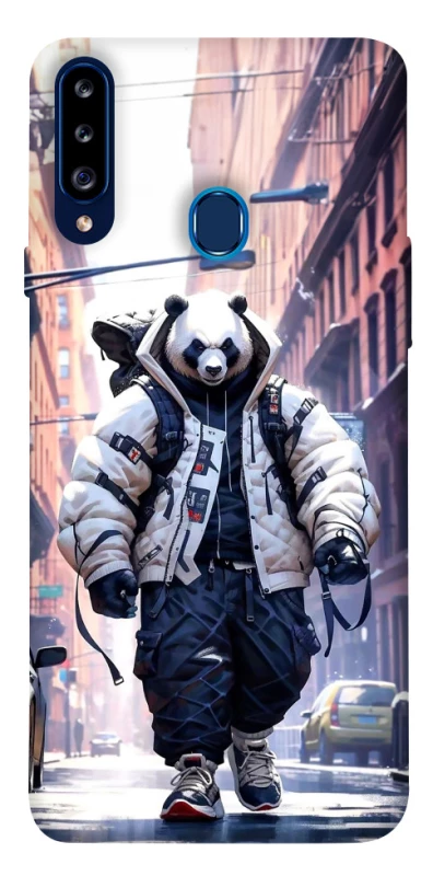 Чехол на Samsung Galaxy A20s Панда курьер фото 1 из 1