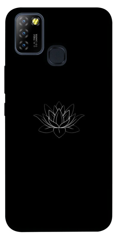 Чохол на Infinix Hot 10 Lite Black Lotus фото 1 Чохол на Infinix Hot 10 Lite Black Lotus фото 1 з 1