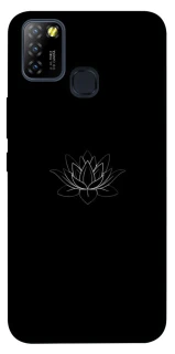 Чохол на Infinix Hot 10 Lite Black Lotus фото 1 Чохол на Infinix Hot 10 Lite Black Lotus фото 1 з 1