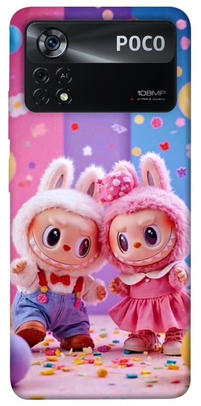 Чохол на Xiaomi Poco X4 Pro 5G Labubu twins ver.3 фото 1 з 1