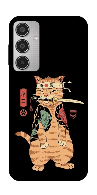 Чохол на Samsung Galaxy M35 Кіт-самурай фото 1 з 1