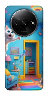 Чохол на Xiaomi Redmi A3 crazy cat фото 1 з 1