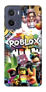 Чехол на Motorola Moto E15 Roblox Characters Collage фото 1 из 1