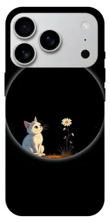 Чехол на Apple iPhone 18 Pro Max Cat and flower фото 1 из 1