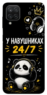 Чехол на Samsung Galaxy A12 У навушниках 24/7 фото 1 из 1