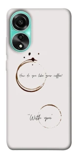 Чехол на Oppo A78 4G Coffee with you фото 1 из 1