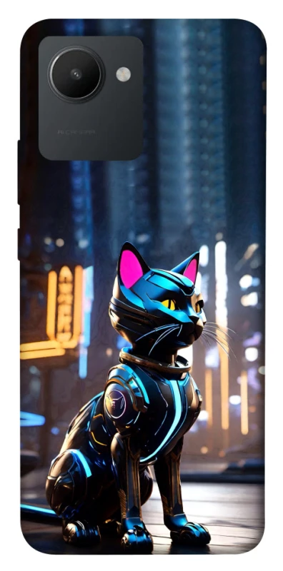 Чохол на Realme C30 Cyber cat фото 1 з 1