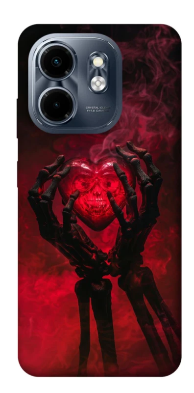 Чехол на Infinix Smart 9 4G / Hot 50i Heart in the hands of a skeleton фото 1 из 1