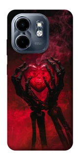 Чехол на Infinix Smart 9 4G / Hot 50i Heart in the hands of a skeleton фото 1 из 1