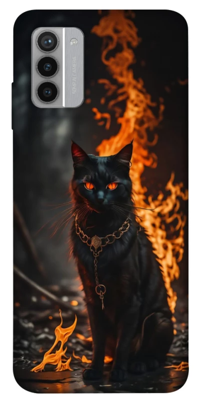 Чехол на Nokia G42 Огненный кот фото 1 из 1