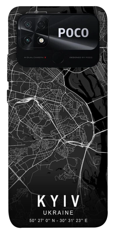 Чохол на Xiaomi Poco C40 Kyiv map фото 1 з 1