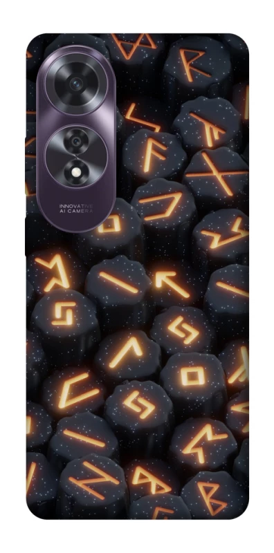 Чехол на Oppo A60 Огненые руны фото 1 из 1