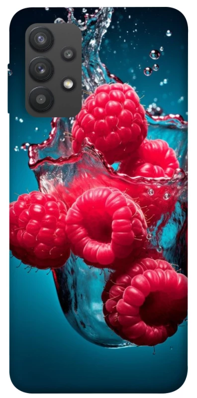 Чехол на Samsung Galaxy A32 (A325F) 4G Малинка в воде фото 1 из 1