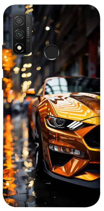 Чехол на Huawei P Smart (2020) Golden sports car фото 1 из 1