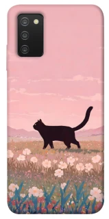Чохол на Samsung Galaxy A03s cat on a field фото 1 з 1