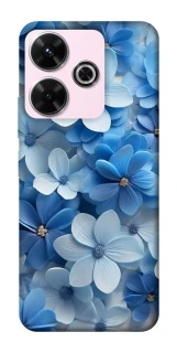 Чохол на Xiaomi Poco M6 4G Сині квіти фото 1 з 1