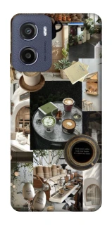 Чехол на Motorola Moto E15 Coffee collage ver.4 фото 1 из 1