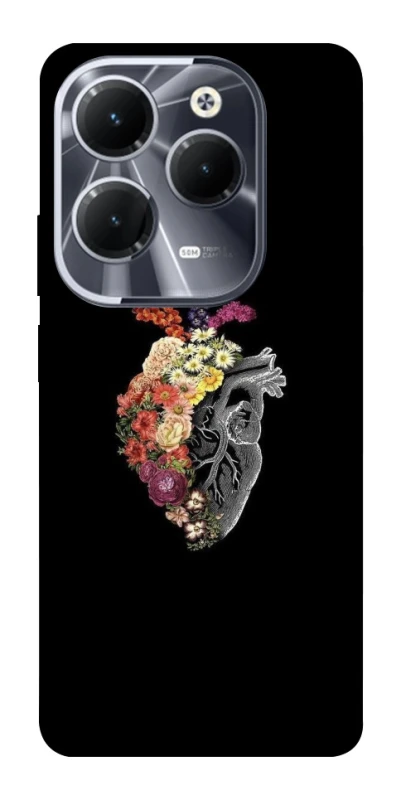 Чохол на Infinix Hot 40 Pro Heart with flowers фото 1 з 1